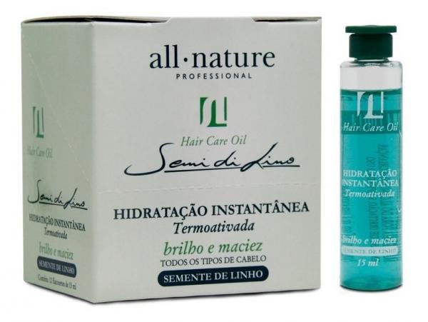 Semi Di Lino Hair Care Oil Cx com 12 Ampolas 15ml All Nature