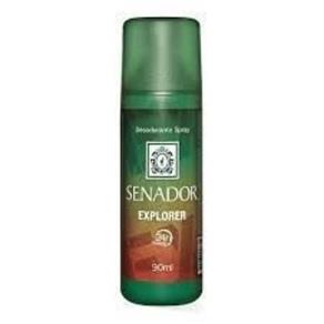 Senador Explorer Desodorante Spray 90ml - Kit com 03