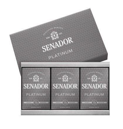 Senador Platinum Estojo Sabonetes C/3