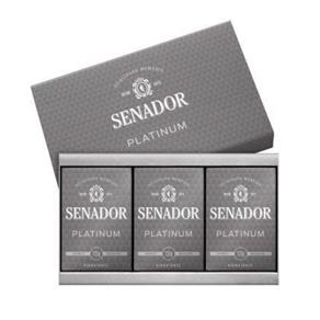 Senador Platinum Estojo Sabonetes com 3 - Kit com 03