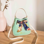 Senhoras Nova Moda Messenger Bag Ombro Scarf Bow Bolsa Simples pequena bolsa