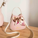 Senhoras Nova Moda Messenger Bag Ombro Scarf Bow Bolsa Simples pequena bolsa