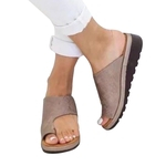 Senhoras Tamanho Grande Sandals Elegante Sólidos Cor Toe luva