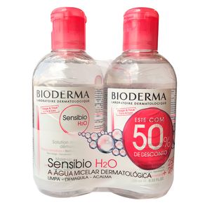 Sensibio H2O Solução Micellare Demaquilante Bioderma - Demaquilante 2x 250ml