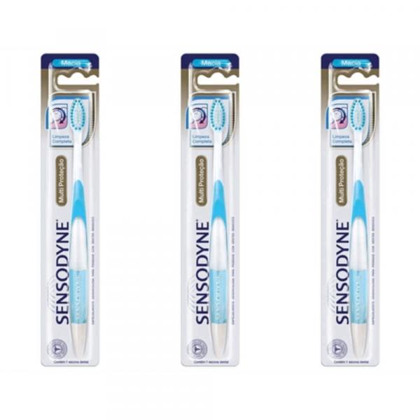 Sensodyne Multi Proteção Escova Dental (Kit C/03)