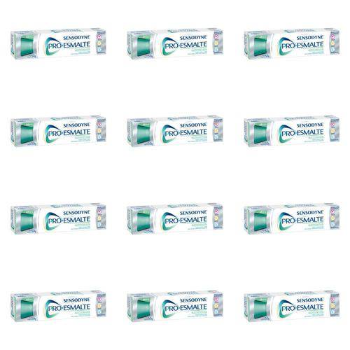 Sensodyne Pro Esmalte Creme Dental 50g (kit C/12)