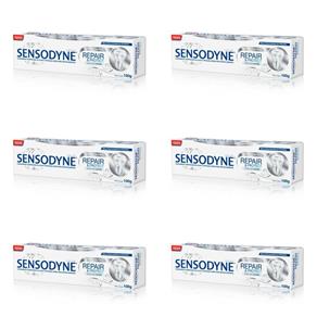 Sensodyne Repair Protect White Creme Dental 100g - Kit com 06