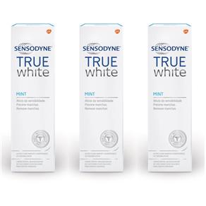 Sensodyne True White Creme Dental 100g - Kit com 03