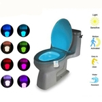 Sensor de Movimento de 8 Cor Mudar Toilet Tampa Luz da noite para casa de banho