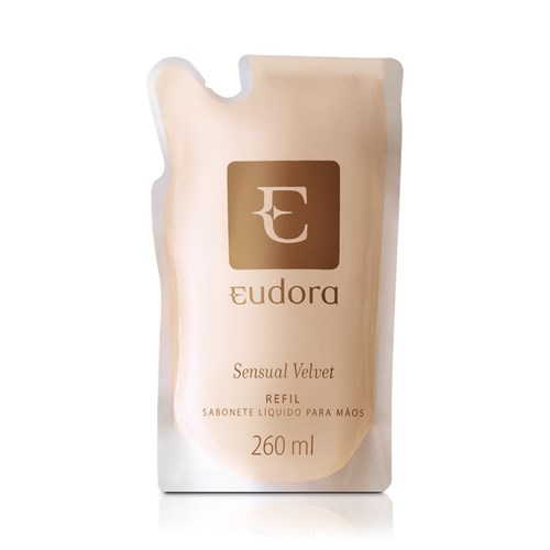 Sensual Velvet Sabonete Líquido para Mãos Refil Eudora 260ml