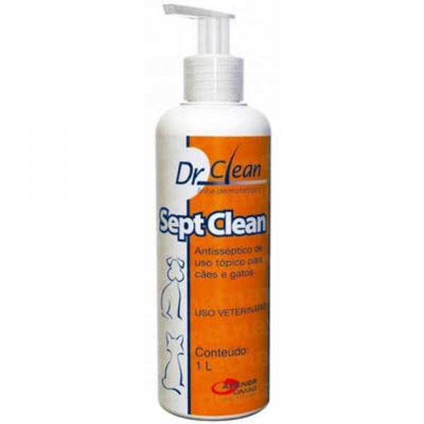 Sept Clean 1 L Dr. Clean Shampoo Antisséptico para Cães e Gatos Agener