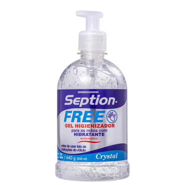 Seption Free Crystal - Gel Higienizador para Mãos 500ml