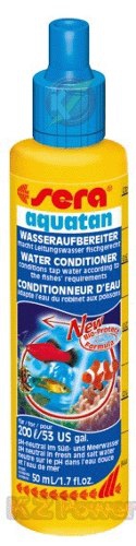 Sera Aquatan 50ml Condicionador P/ Aquarios Trata Até 200 L