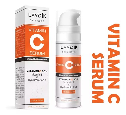Serum Facial Vitamina C 20% + Ácido Hialurônico Lavdik