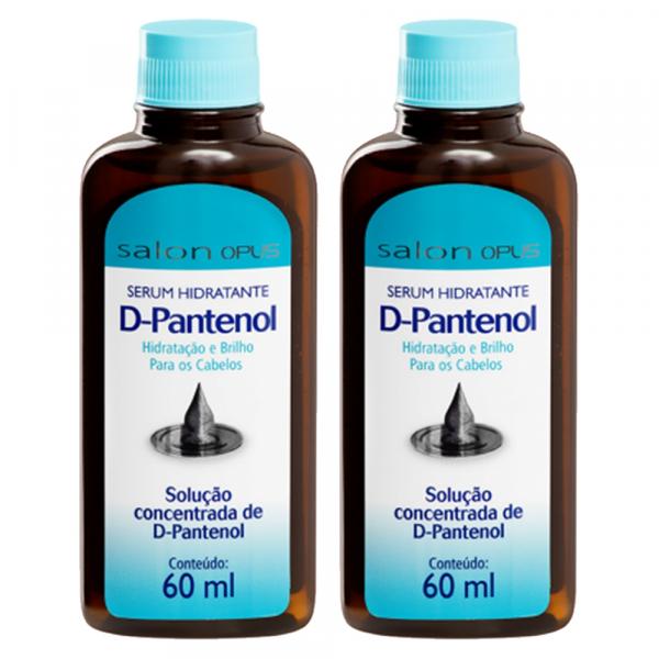 Serum Hidratante D-pantenol Concentrado Salon Opus Ajuda no Combate da Queda Capilar 2x 60ml