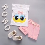 0-3 Years Old Baby Girl Vest Shorts Two Piece Set