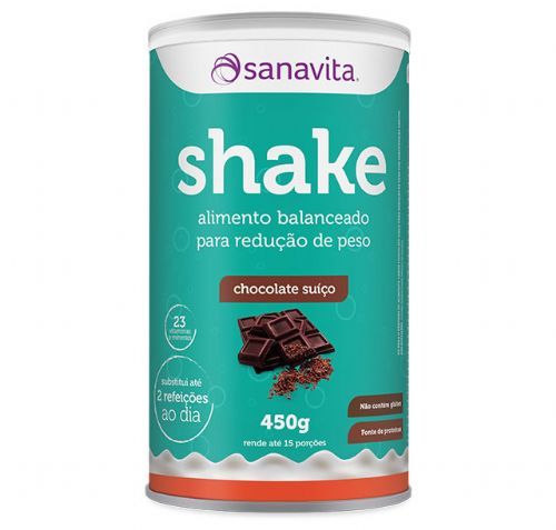Shake - 450g Chocolate Suiço - Sanavita