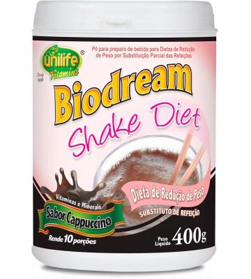 Shake Diet Biodream 400g Sabor Cappuccino - Unilife