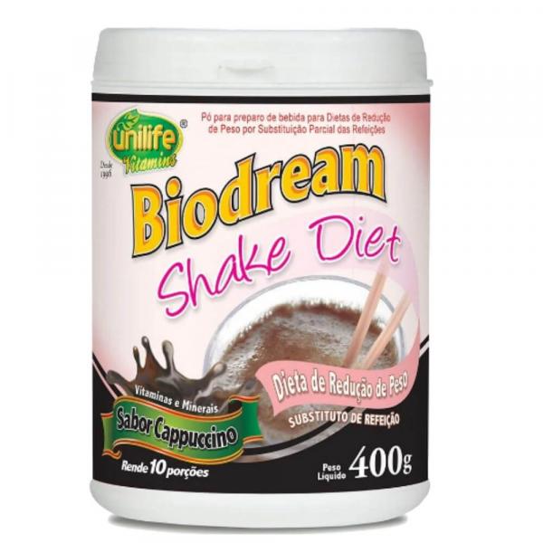 Shake Diet Biodream Sabor Cappuccino 400g - Unilife