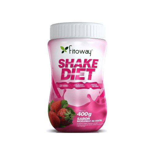 Shake Diet Fitoway 400gr - Sabor Morango