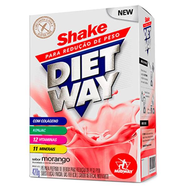 Shake Diet Way Sabor Morango - 420g - Midway