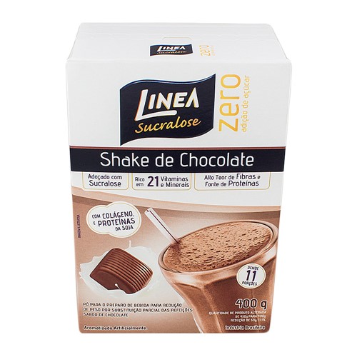 Shake Linea Sucralose Zero Açúcar Sabor Chocolate com 400g