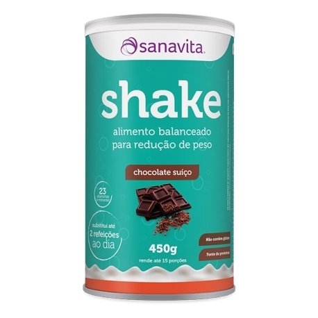 Shake Sanavita Chocolate Suiço 450G