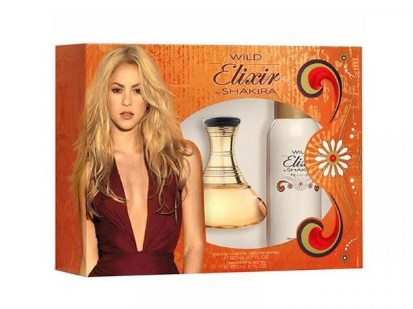Shakira Kit de Perfume Feminino 50ml - Wild Elixir By Shakira + Desodorante 150ml
