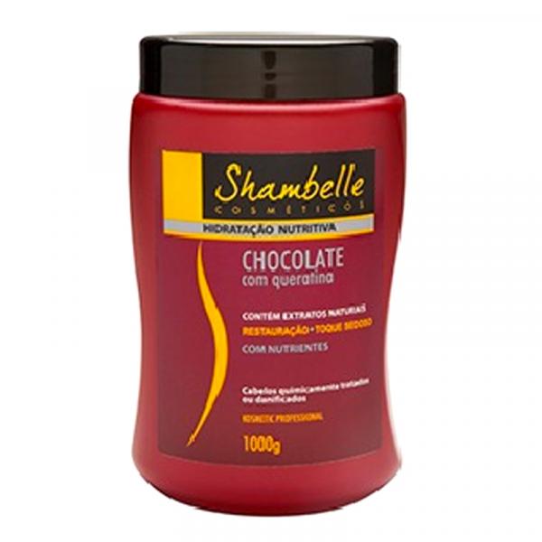 Shambelle Hidratação Nutritiva Chocolate com Queratina Mascara - 1000g - Shambelle Cosméticos