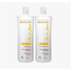 Shampoo 1L + Condicionador 1L - Óleo de Argan Profissional Boetos
