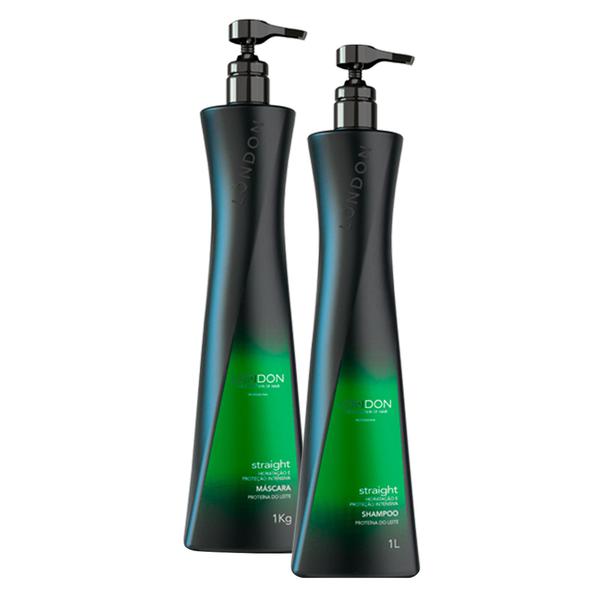 Shampoo 1L Straight + Masc Straight 1Kg para Cabelos Finos e Oleosos Kit - Londo The Evolution Of Hair