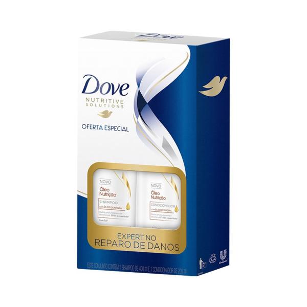 Shampoo 400ml+condicionador 200ml Oleo Nutrição Dove Kit