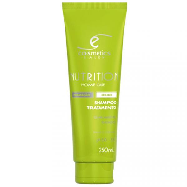 Shampoo 250ml Nutrition Ecosmetics Tratamento Cabelos Quimicamente Tratados