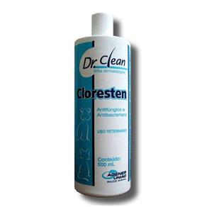 Shampoo Agener União Dr. Clean Cloresten Antifúngico e Antibacteriano para Cães e Gatos - 500 Ml
