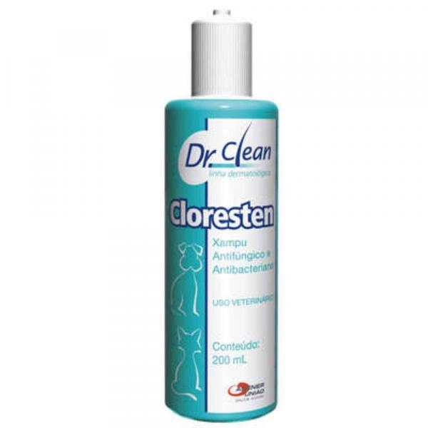 Shampoo Agener União Dr. Clean Cloresten Antifúngico e Antibacteriano para Cães e Gatos