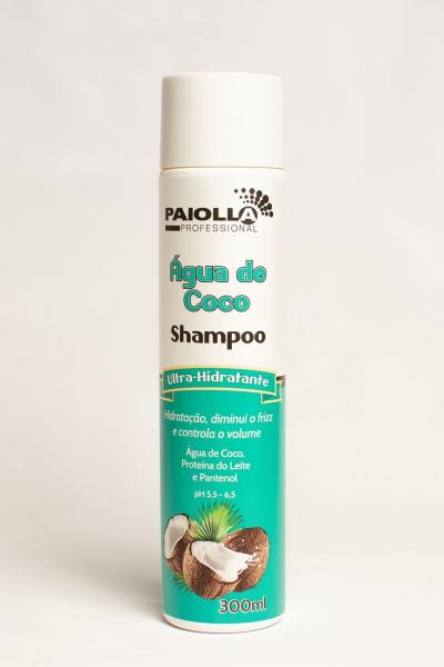 Shampoo Água de Coco - Ultra Hidratante - 300ml - Paiolla Cosméticos