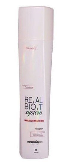 Shampoo Alcalino Re.al.bio.t System Megève Professionnel - 1L Caixa Co...