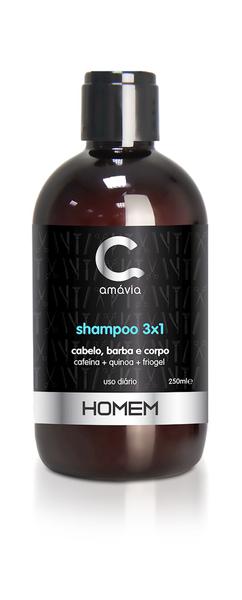 Shampoo Amávia Homem 3 em 1 250ml