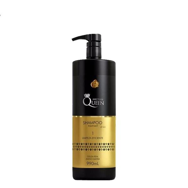 Shampoo Aneethun Queen Treatment Limpeza Eficiente 990ml