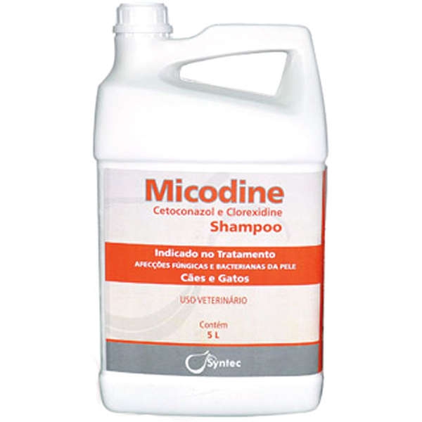 Shampoo Anti Fungico Micodine Syntec 5 Litros Validade 05/21