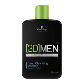 Shampoo Anti Oleosidade Deep Cleansing 3D Men - 250 Ml