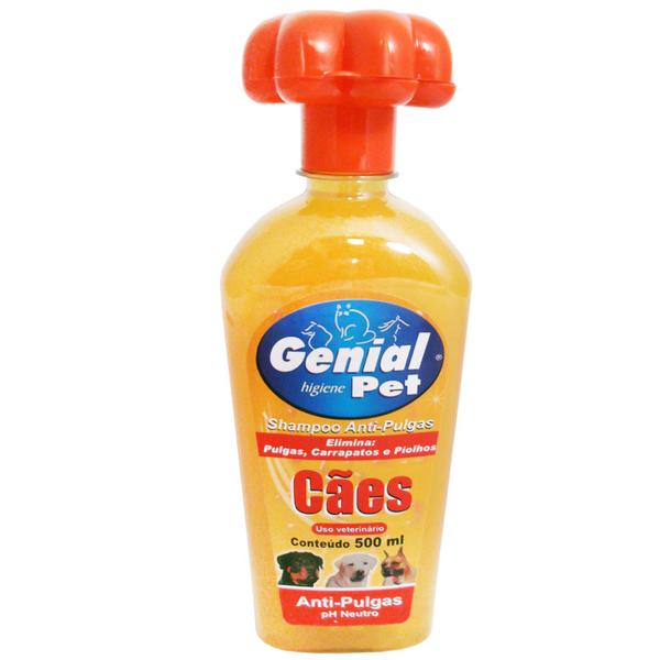 Shampoo Anti-Pulgas 500 Ml - Genial Pet - Genial Pet