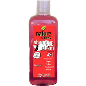 Shampoo Anti Pulgas Nature Dog para Cães e Gatos - (4x1) Pulgas,carrapatos,sarnas e Piolhos 500 Ml