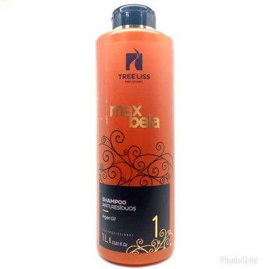 Shampoo Anti Resíduo Dilatador Cutícula 1L Max Bela Tree Liss - Tree Liss Profissional