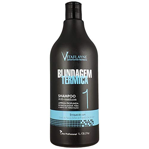 Shampoo Anti Resíduo Limpeza Profunda Blindagem Térmica Passo 1 1 Litro - Vitaflayne