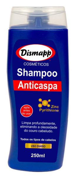 Shampoo Anticaspa Alivio da Coceira Reduz Oleosidade Azul 250ml Dismapp