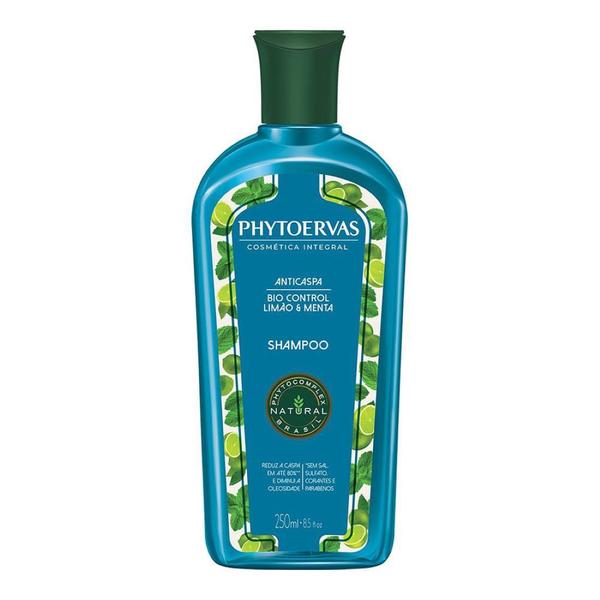 Shampoo Anticaspa Bio Control Limão e Menta 250ml - Phytoervas