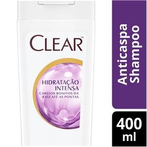 Shampoo Anticaspa Clear Hidratação Intensa - 400 Ml