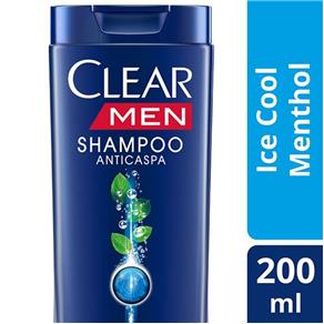 Shampoo Anticaspa Clear Men Ice Cool Menthol - 200ml