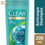 Shampoo Anticaspa Clear Women Detox Diário 200ml